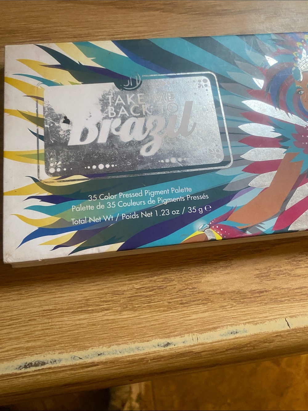 BH Cosmetics Take Me Back to Brazil Eyeshadow Palette — Teal, Yellow, Blue